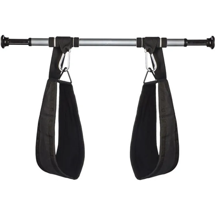 Gymstick Ab Straps, Bauchmuskeltrainer zur Rückenentlastung, Schwarz