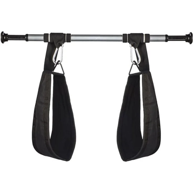 Gymstick Ab Straps, Bauchmuskeltrainer zur Rückenentlastung, Schwarz