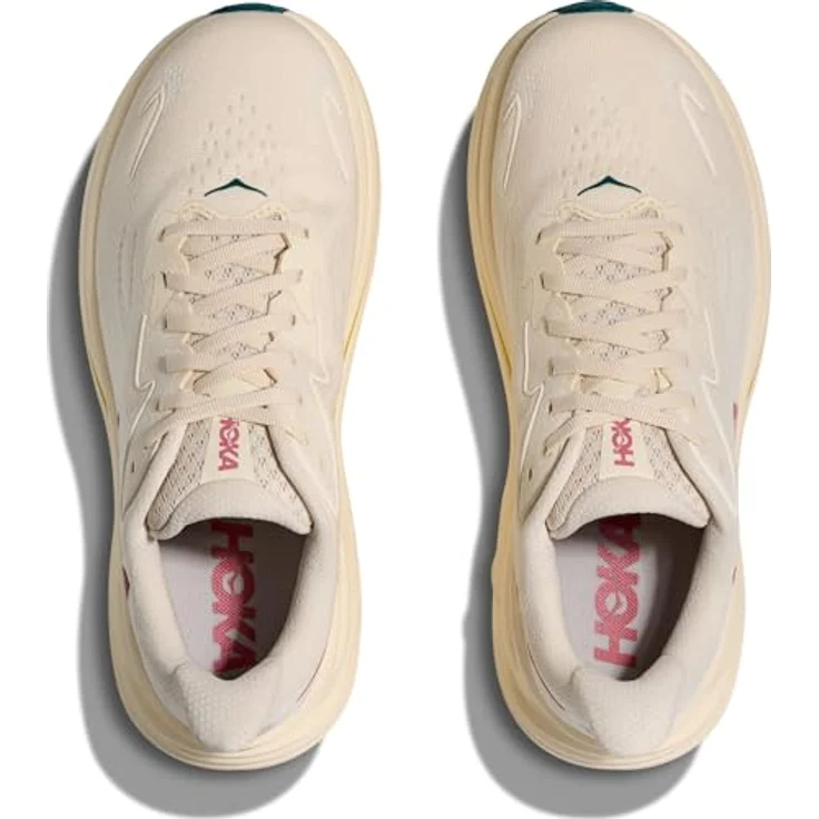 Hoka One One W Clifton 10, Laufschuh mit Meta-Rocker-Geometrie und atmungsaktivem Obermaterial, Farbe Birch / Alabaster, Größe 39 1/3 – Bild 3