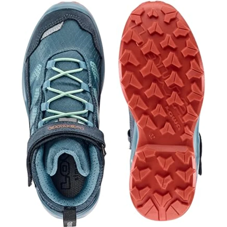 Lowa Maddox Pro Gtx Mid Vc Jr, Wanderschuhe für Kinder, Größe 30, Navy/Rauchblau, Veloursleder, mit Schnellverschluss und PU-Laufsohle – Bild 6