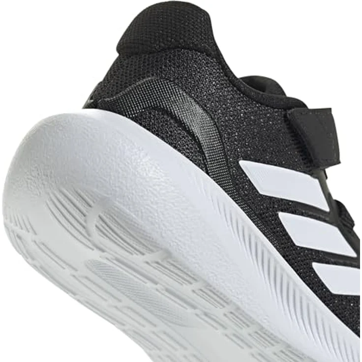 Adidas Jungen Runfalcon 5 Laufschuhe, atmungsaktives Mesh, CloudFoam-Zwischensohle, schwarz/weiß, Größe 35 – Bild 9