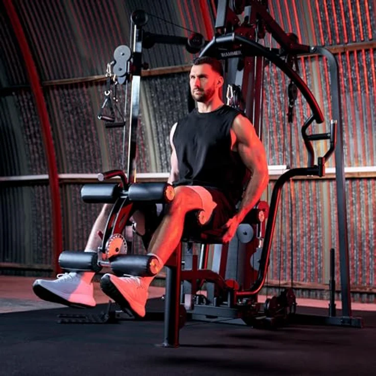 HAMMER Kraftstation Autark 6000 ´26, Studio-Trainingsturm mit 100 kg Gewichteblock, höhenverstellbarem Kabelzug und flexiblen Push & Pull-Modul – Bild 3