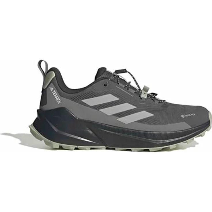 adidas TERREX Hikingschuh, Größe 46.5 EU, Speed Lacing, Grey Six / Grey Two / Halo Green – Bild 2