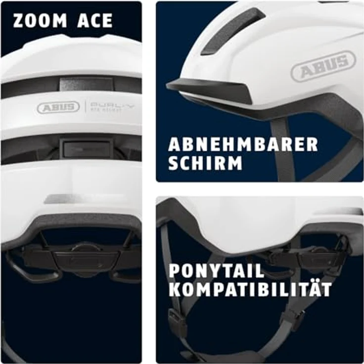 ABUS PURL-Y Fahrradhelm, NTA-Schutzhelm für E-Bike und S-Pedelec, stylisch, Größe M, Weiß – Bild 3