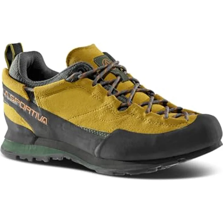 La Sportiva Boulder X, Zustiegsschuhe mit Grippiger Sohle und Asymmetrischem Schnürsystem, savana/tiger, EU 40,5