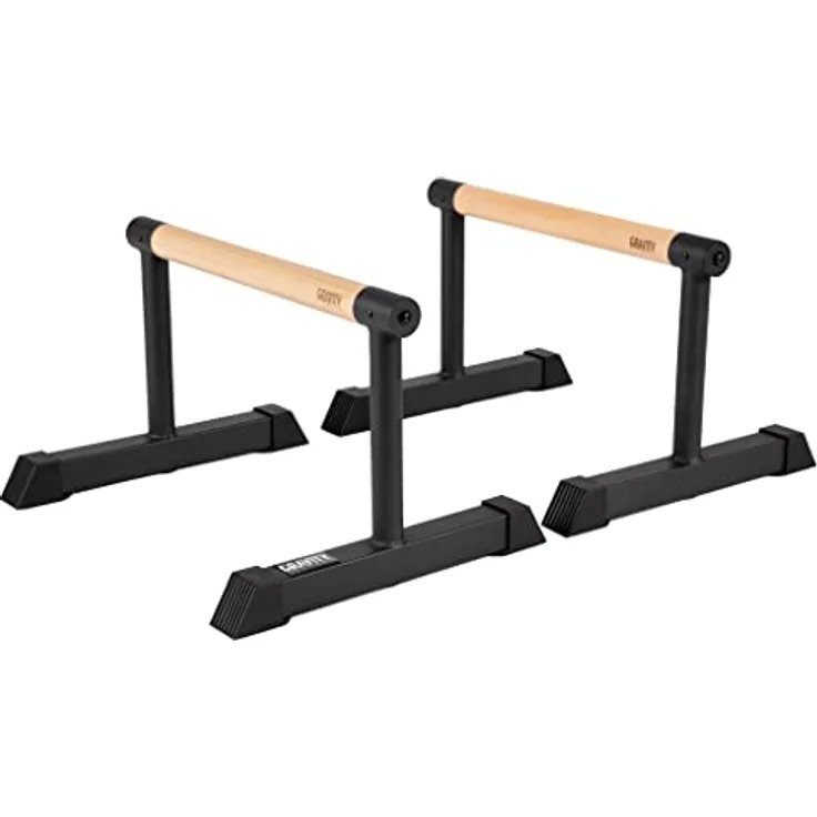 Gravity Fitness | Parallettes - mittelgroß - neue 38-mm-Griffe - Calisthenics, Crossfit, Heim- und kommerzielle Nutzung