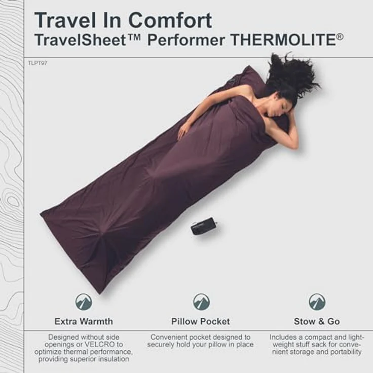 Cocoon Schlafsack Thermolite Performer, 220 cm, leicht, hohe Isolationswirkung, schnelltrocknend – Bild 2