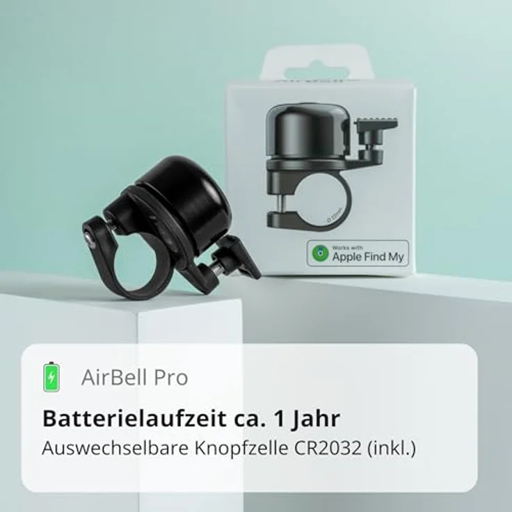 AIRBELL Klingel AirBell Pro, Kinderfahrradklingel mit Bluetooth®-Technologie und dezentem Design – Bild 3