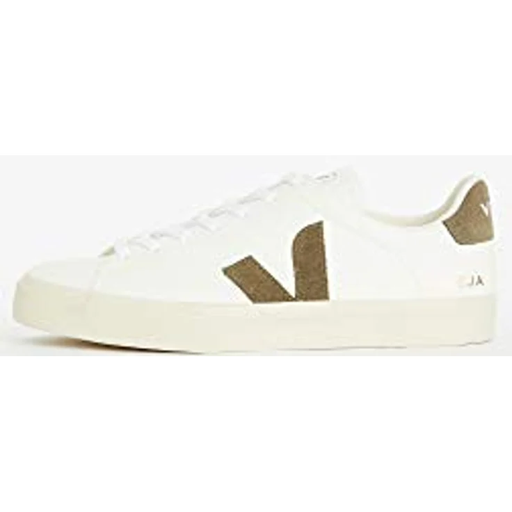 Veja Campo Herren Schnürung, Chromefree Leder Turnschuhe aus glattem Rindsleder, Weiß – UK 10 / EU 44 / US 11 – Bild 6