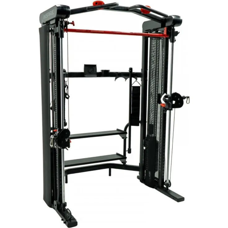 Inspire Kabelzugstation SF5.1 Functional Trainer, 2-in-1 Kraftstation mit Smith-Bar, 75 kg Gewichtsblöcken, Schwarz