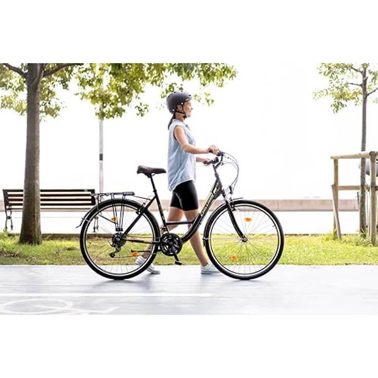 Chillaxx Strada Premium City Bike 28 Zoll Beige V-Bremse - 21 Gang-Schaltung - Hollandfahrrad Citybike – Bild 5