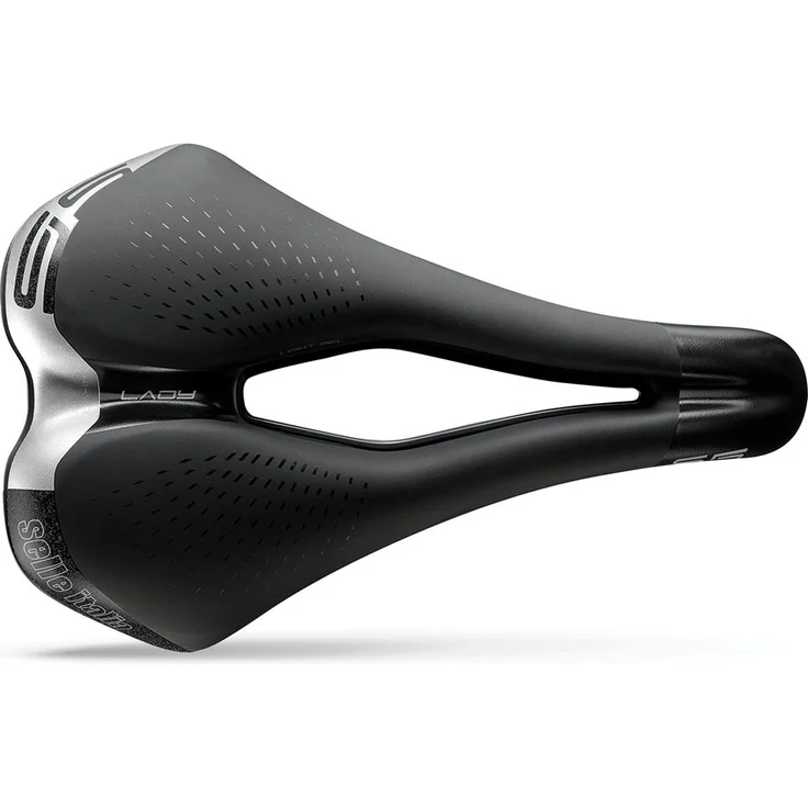 Selle Italia S5 Lady Superflow, Fahrradsattel mit Gelpolster und SuperFlow-Technologie, Schwarz
