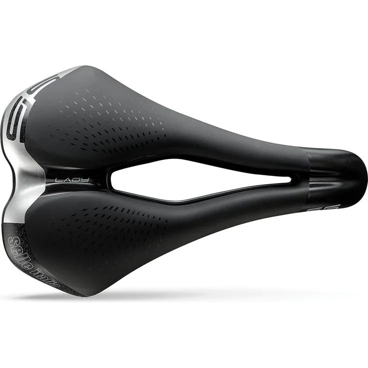 Selle Italia S5 Lady Superflow, Fahrradsattel mit Gelpolster und SuperFlow-Technologie, Schwarz