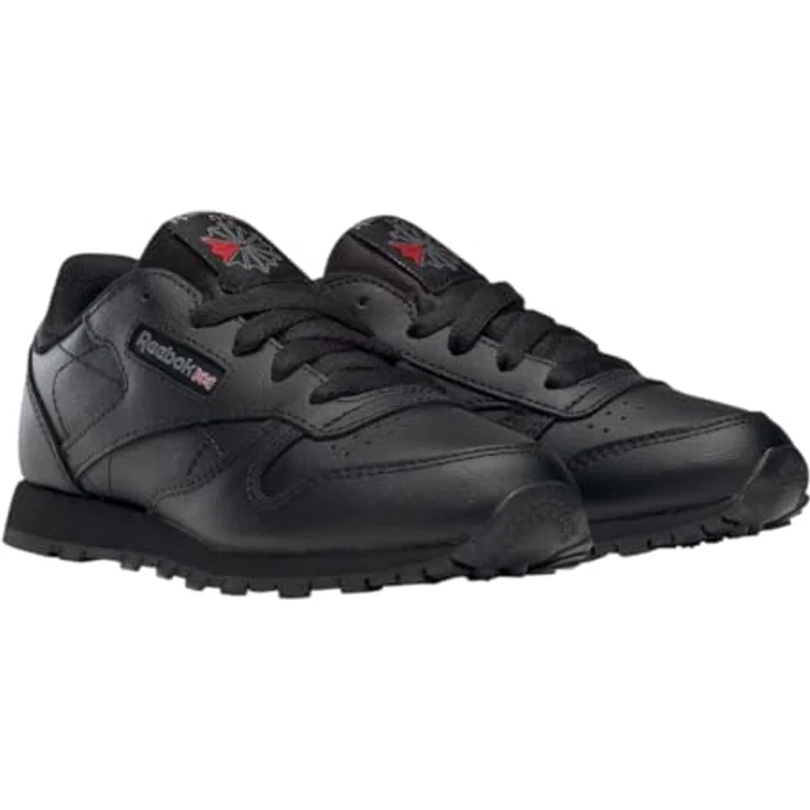 Reebok Classic Leather, Sportschuhe für Jungen, schwarz, EU 32, pflegeleichtes Obermaterial aus Leder und Textil – Bild 4