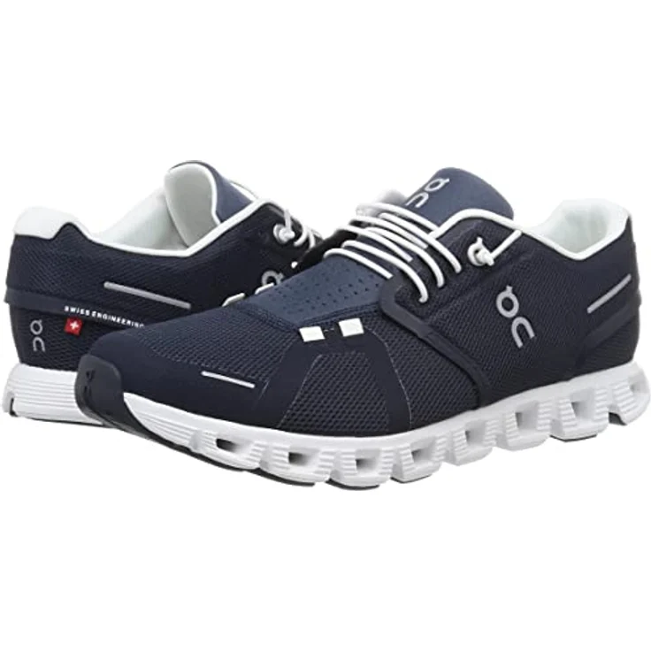 ON CLOUD 5, Laufschuhe aus Textil & Synthetik, leicht und flexibel, blau, Größe 10 1/2 – Bild 8