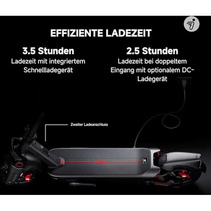 ninebot by Segway E-Scooter MAX G3 D, 700 W, 20 km/h, 11-Zoll Reifen, IPX6, Eco Modus Reichweite 80 km – Bild 8