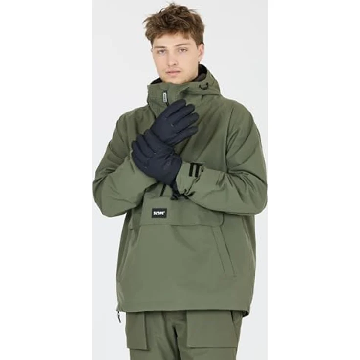 Slope Ruki M Ski Anorak, wasserdichte Skijacke mit 15.000 mm Wassersäule, grün, Größe M – Bild 5