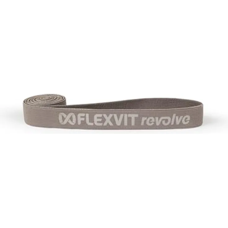 FLEXVIT Revolve Basic, Widerstandsband (Hellgrau) für Rotations- und Anti-Rotationsübungen, Hautfreundlich, Robust und Oeko-Tex zertifiziert