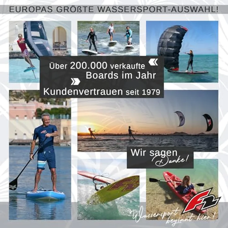 F2 SUP Stand Up Paddle Board Strato Limited Edition 11'5'', vielseitig nutzbar als SUP oder Kajak, blau, 2024 – Bild 5