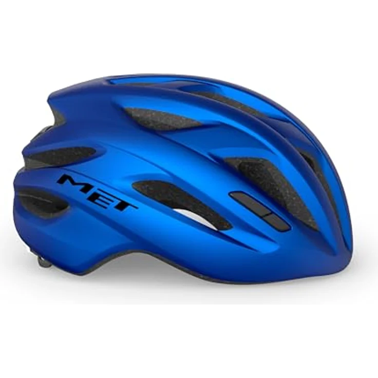 MET Idolo Helm, hochwertiger Rennradhelm in Blau Metallic Matt, Größe 52-59 cm, mit Safe-T-Klassensystem, 17 Lüftungsöffnungen und handwaschbarer Innenpolsterung – Bild 3