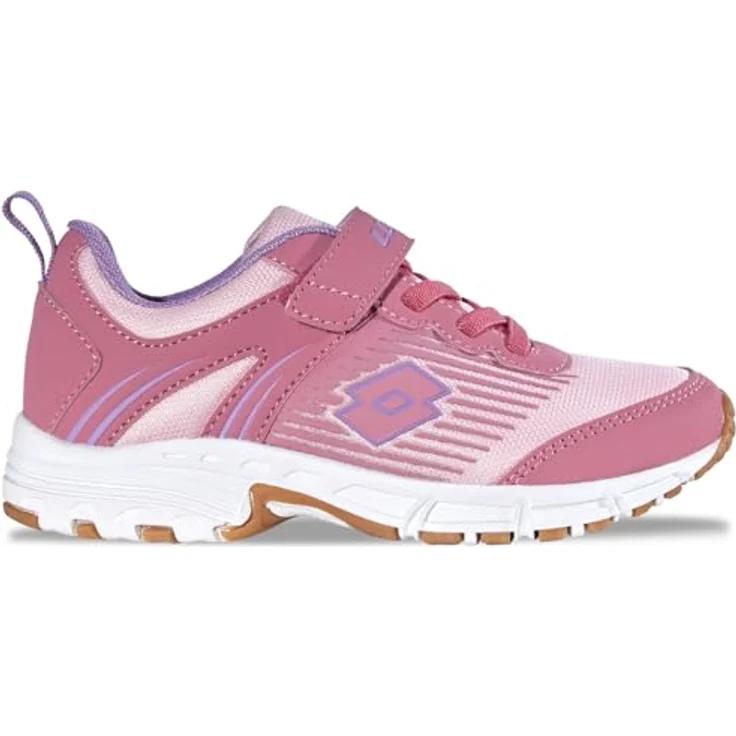 Lotto Sportschuh Klettverschluss Hatush K, Kinder Sneaker mit dynamisch-sportlicher Optik, Mesh-Obermaterial und hallentauglicher Sohle – Bild 1