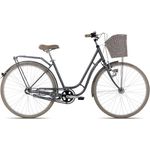 Maxim Style Carry Wave Damenfahrrad 28 Zoll 3 Gang Citybike aus Stahl, Soul Grey, Rahmengröße 48 cm