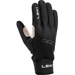 LEKI Prc Premium Thermoplus, winddichter Gore-Tex Langlauf Handschuh, Größe 10.5, schwarz