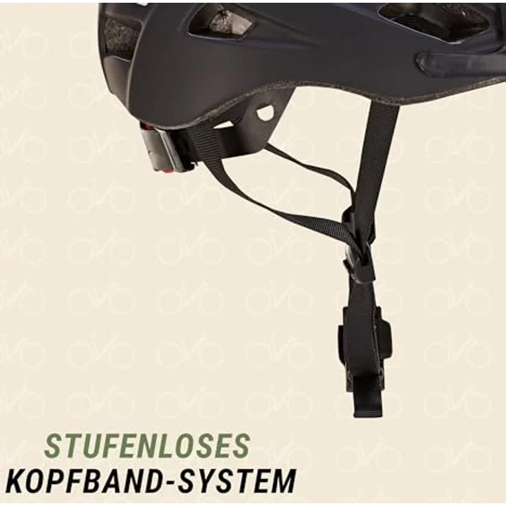 Prophete Fahrradhelm mit LED-Rücklicht, Fidlock-Verschluss, Größe 55-58 cm, modernes Design in Schwarz, optimale Belüftung, sicher & komfortabel für Damen und Herren – Bild 7