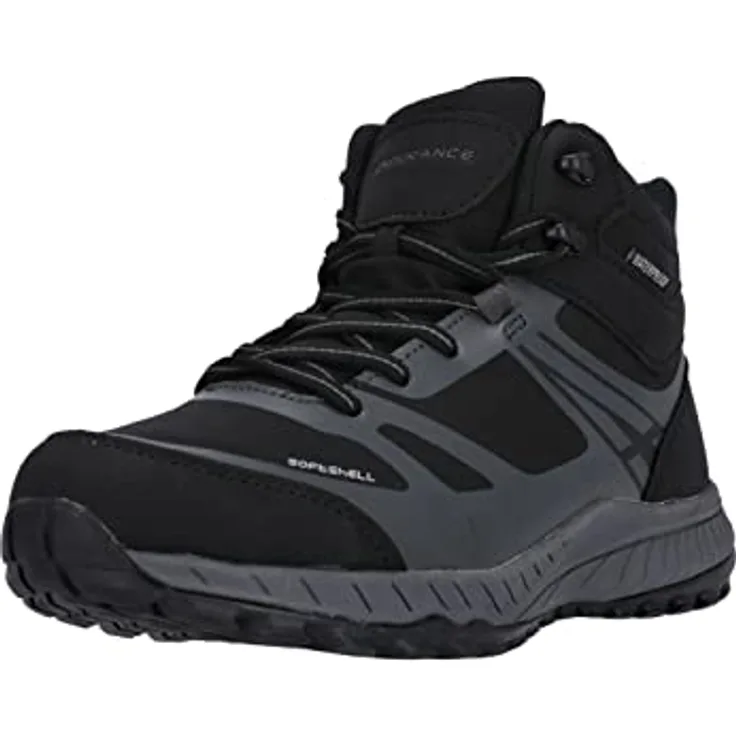 ENDURANCE Stiefel Wakon, Wanderschuhe mit Anti-Rutsch-Sohle und Dry-Base Waterproof Membrane, schwarz, Größe 38