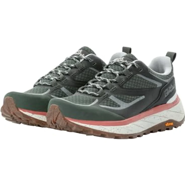 Jack Wolfskin TERRAVENTURE VENT LOW W, Damen-Wanderschuh mit atmungsaktivem Mesh-Obermaterial und VIBRAM-EVA-Mittelsohle – Bild 4