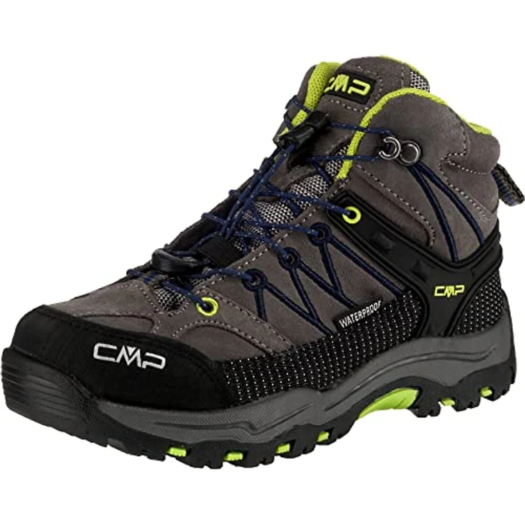 CMP Campagnolo Rigel Mid WP, Mädchen Wanderschuhe, wasserdicht und atmungsaktiv, Veloursleder, Grau, Gr. 37 – Bild 1