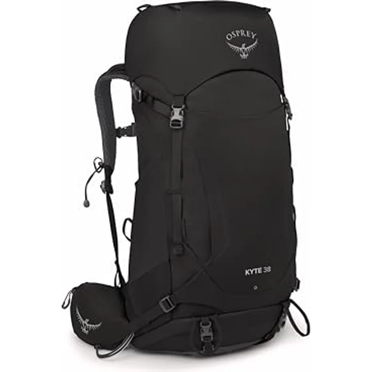 Osprey Kyte 38, Leichter Wanderrucksack in Schwarz, Größe WXS/S für optimalen Tragekomfort und Organisation – Bild 1