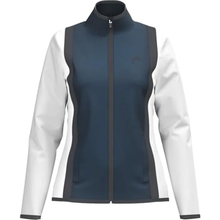 HEAD CLUB 25 Jacket Women, leichte Skijacke aus schnelltrocknender Mikrofaser, navy/white, Größe XL