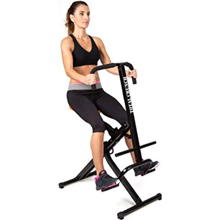 Mediashop TOTAL Crunch Trainingsgerät | Heimtrainer | Fitnessgerät | Bizeps, Latissimus, Bauch, Schultern, Rücken- und Deltamuskeln | leichtes Cardio-Workout | Das Original aus dem TV