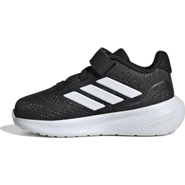 Adidas Jungen Runfalcon 5 Laufschuhe, atmungsaktives Mesh, CloudFoam-Zwischensohle, schwarz/weiß, Größe 35 – Bild 6