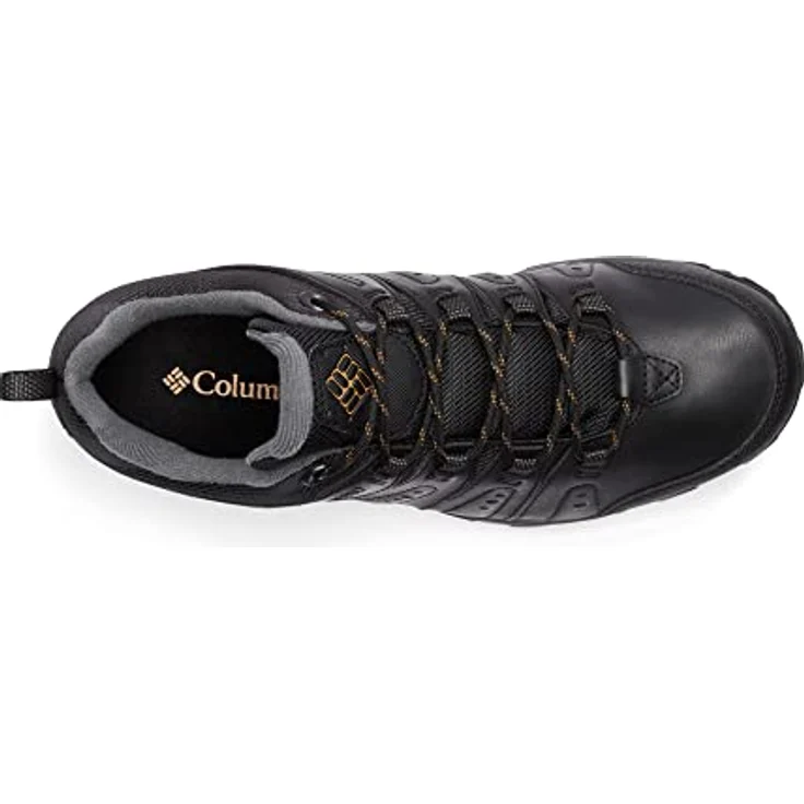 Columbia Woodburn II 1553001012, Wasserdichte Trekkingschuhe für Herren, Schwarz, leichtes Leder-Mesh-Obermaterial, gepolsterte Zwischensohle, abriebsfeste Außensohle – Bild 8