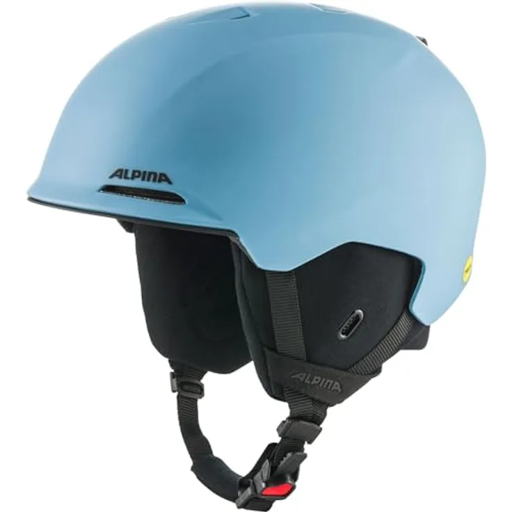 ALPINA KROON MIPS, Individuell verstellbarer Skihelm mit herausnehmbarem Futter, stoßabsorbierend, für Erwachsene, Smoke-Blue matt, Größe 51-55