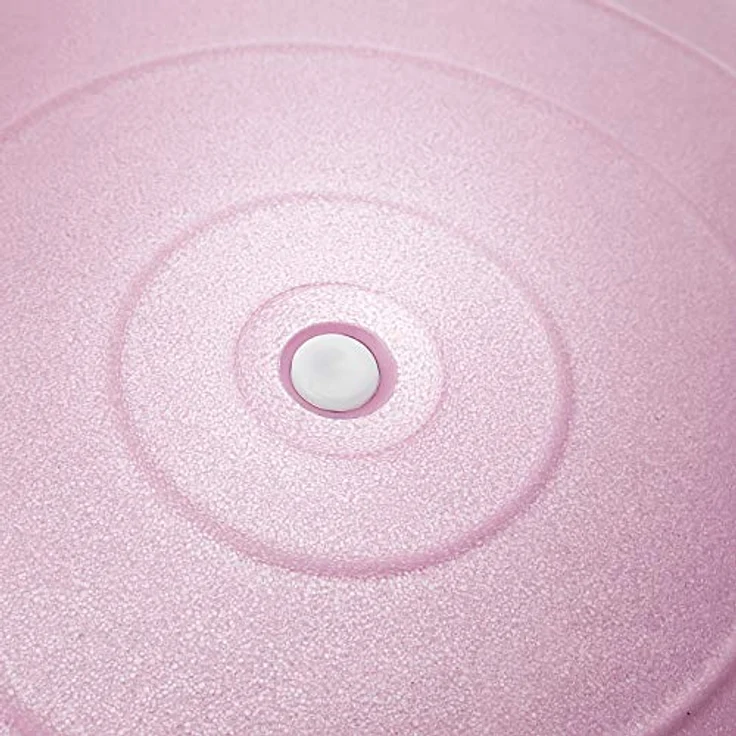 BODYMATE Gymnastikball Sitzball Trainingsball mit GRATIS E-Book inkl. Luft-Pumpe, Ball für Fitness, Yoga, Gymnastik, Core Training, für starken Rücken als Büro-Stuhl Princess-PINK 85cm – Bild 4