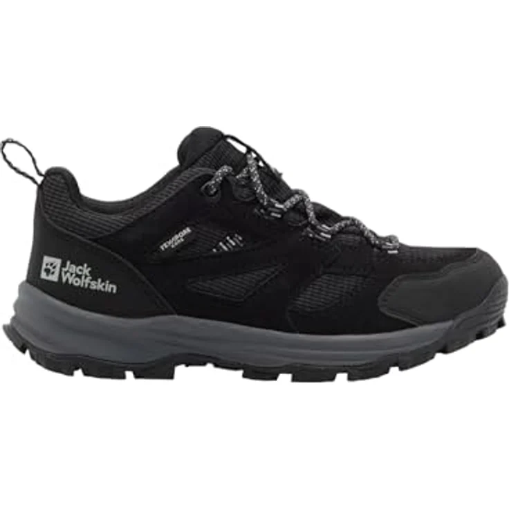 Jack Wolfskin Vojo Tour Texapore Low K, wasserdichte Wanderschuhe für Kinder, Grau – Bild 2
