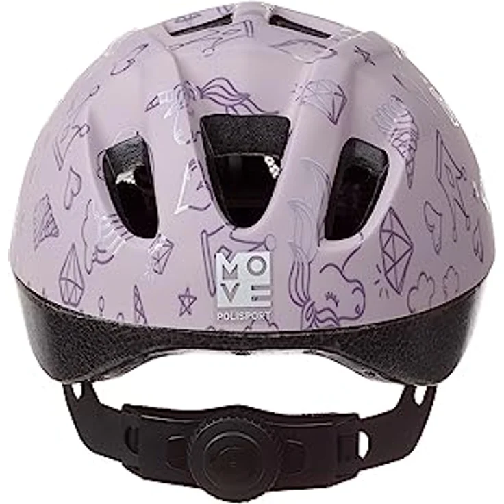 Polisport Unisex-Youth Kids Helmet-Fantasy, verstellbarer Fahrradhelm für Kinder, XS (46-53 cm), Weiß, mit Anti-Moskitonetz und 10 Lufteinlässen – Bild 4