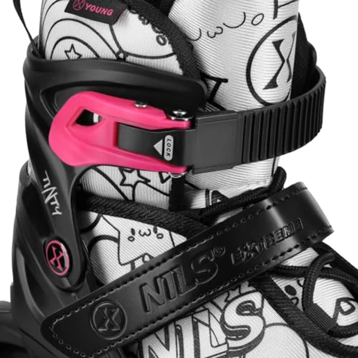 NILS EXTREME NH10907 TINTY, 4-in-1 Rollschuhe Inlineskates Schlittschuhe in Größe 39-42 mit 7 Permanentmarkern – Bild 6