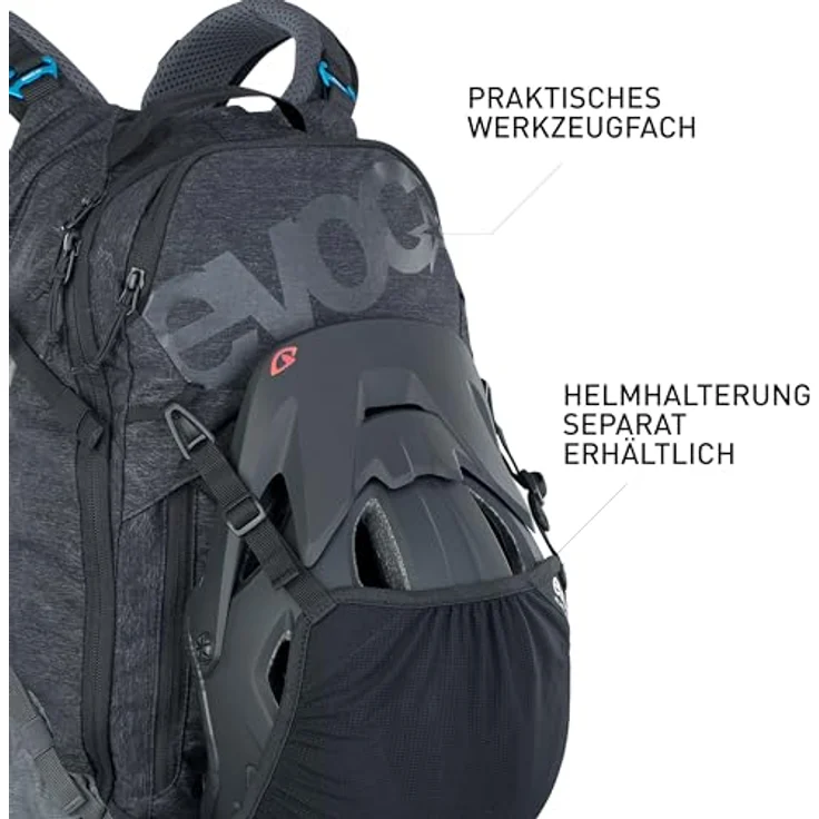 Evoc Trail Pro 26 L - Rucksack - Schwarz/Grau S/M – Bild 5