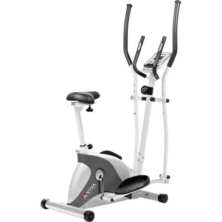 AsVIVA Crosstrainer & Heimtrainer AsVIVA C16 Bluetooth white 2 in 1 Cardio mit 12 kg Schwungmasse, integriertem Pulsempfänger und Transportrollen - Preisvergleich