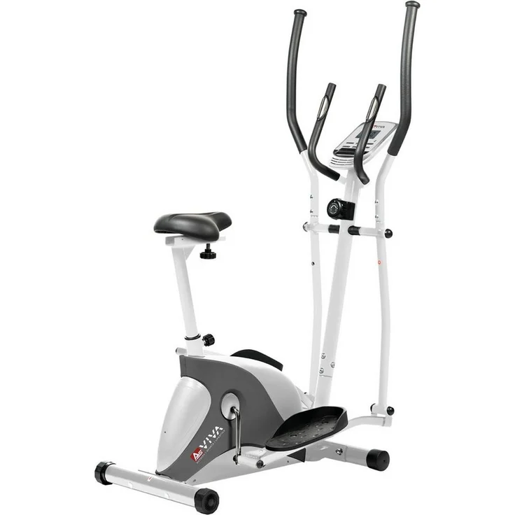 AsVIVA Crosstrainer & Heimtrainer AsVIVA C16 Bluetooth white 2 in 1 Cardio mit 12 kg Schwungmasse, integriertem Pulsempfänger und Transportrollen - Preisvergleich