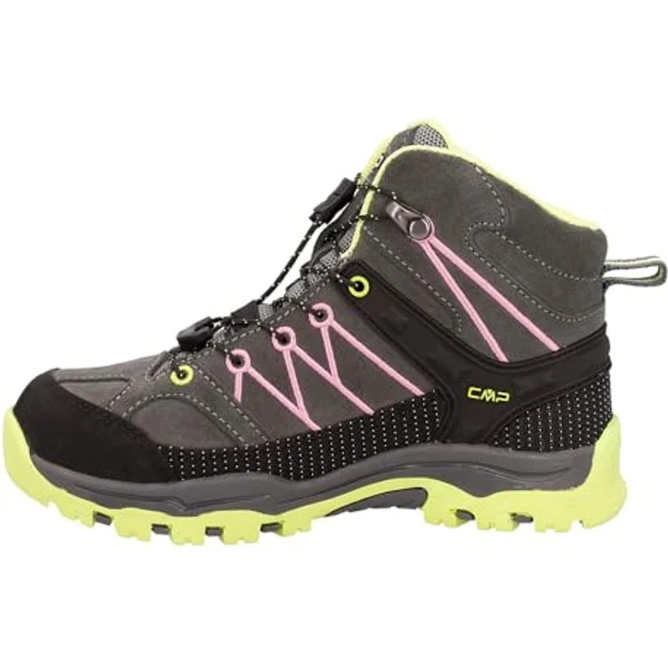 CMP CMP Kinder Trekking Schuhe Rigel MID 3Q12944, Wasserdichter Trekkingschuh aus Leder, Größe 32, Grau-Pink-Apple – Bild 3