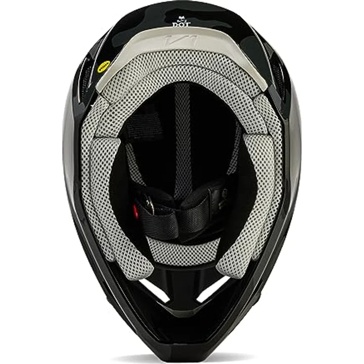 Fox V1 Bnkr MIPS 2023 Motocross Helm, schwarz/camouflage, mit MIPS-Schutzsystem und verstellbarem Visier, Größe L (59/60) – Bild 5