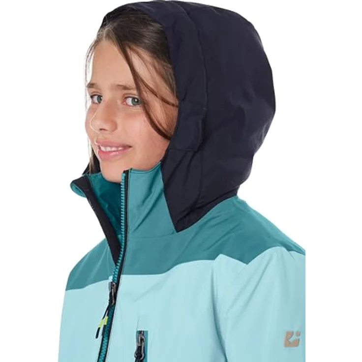 Killtec KSW 331 Mädchen Skijacke, Kapuzenjacke mit Fleece-Innenseite, wasserdicht 10.000 mm, blau, Größe 116 – Bild 2