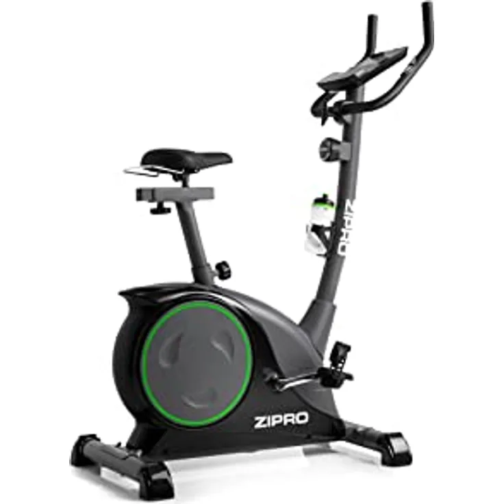 Zipro Heimtrainer Fahrrad Nitro, Ergometer Fitnessbikes, Magnetisches Fahrradtrainer, Ergometer Fahrrad bis 150kg, Indoor Bike, Trainingsfahrrad für zuhause, Fahrradergometer Batteriebetrieben