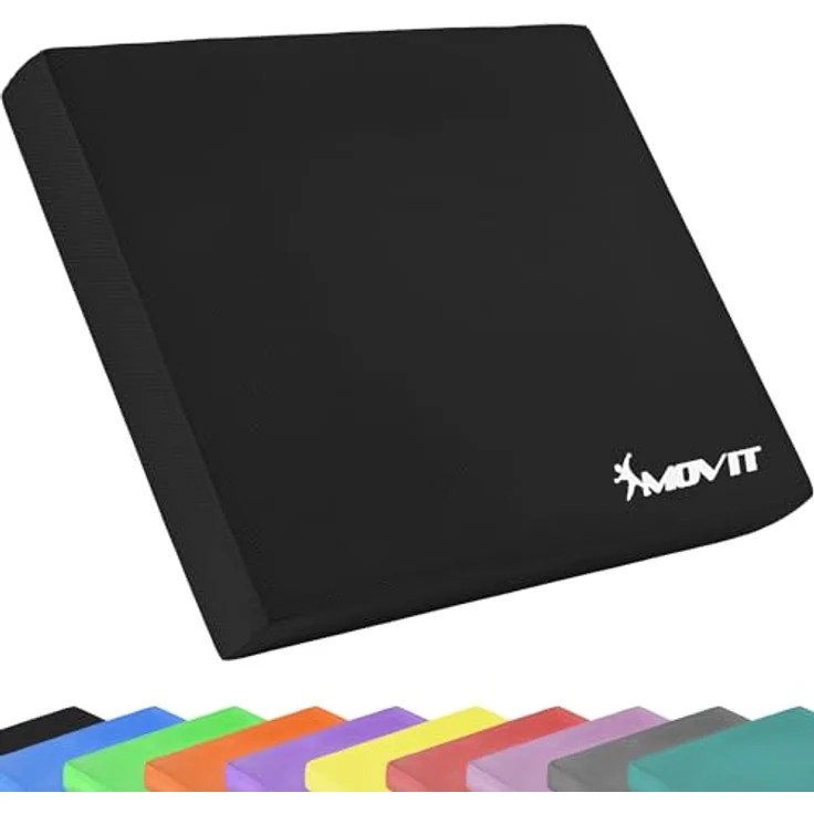 MOVIT Balance Pad DYNAMIC BASE, Koordinationsmatte für gelenkschonendes Training, 10 Farben, Schwarz – Bild 1