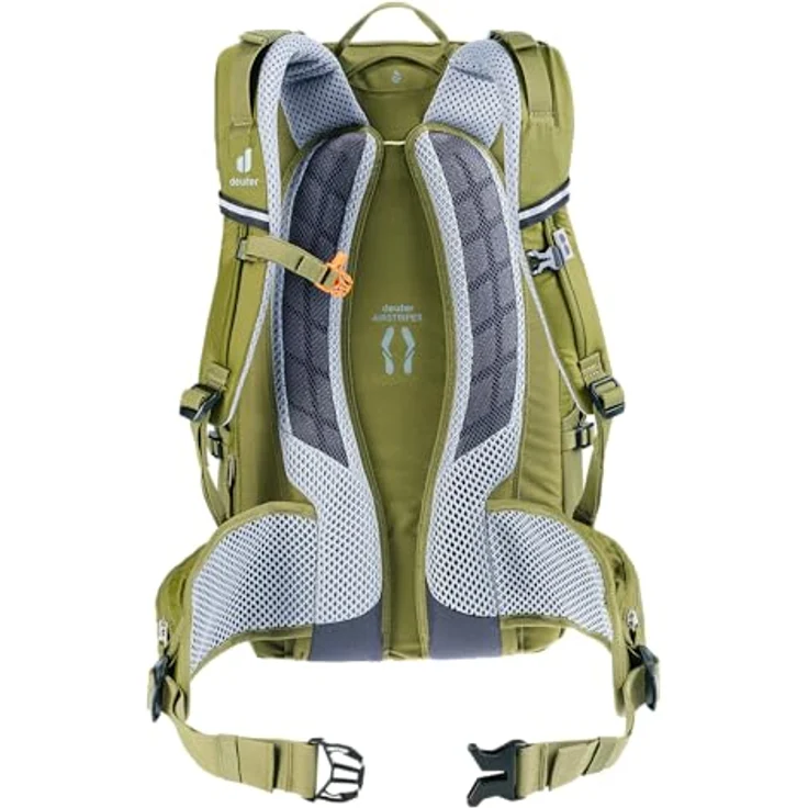 Deuter Herren Trans Alpine 30 Fahrradrucksack, Sprout-cactus, 30 L, mit Airstripes Rückensystem und elastischer Frontstecktasche – Bild 4